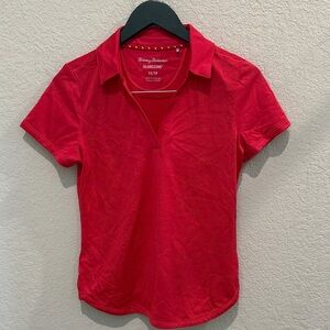 Tommy Bahama Women's Vibrant Red XS Short Sleeve Top
